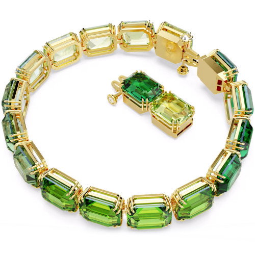 Luxoia - Swarovski Millenia Armband Oktagon Schliff Farbverlauf Grün Gold - 5671258