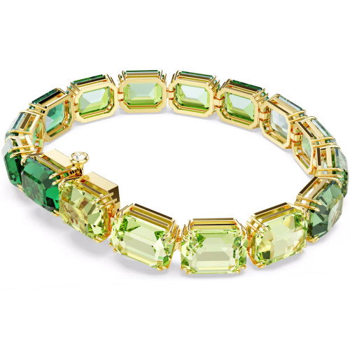 Luxoia - Swarovski Millenia Armband Oktagon Schliff Farbverlauf Grün Gold - 5671258
