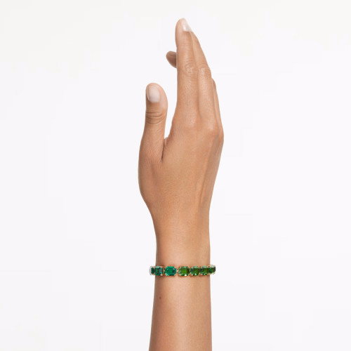 Luxoia - Swarovski Millenia Armband Oktagon Schliff Farbverlauf Grün Gold - 5671258