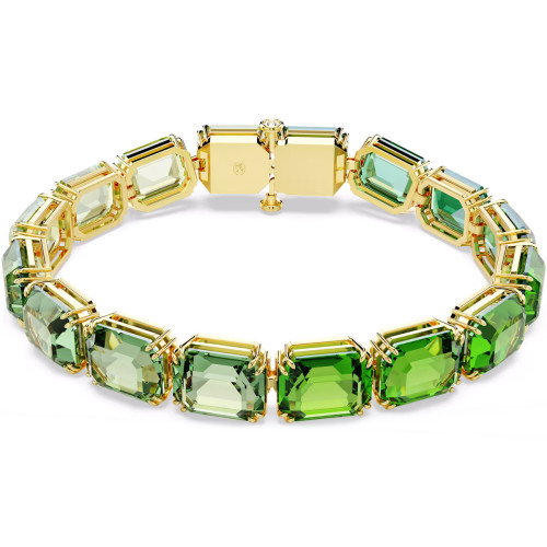 Luxoia - Swarovski Millenia Armband Oktagon Schliff Farbverlauf Grün Gold - 5671258