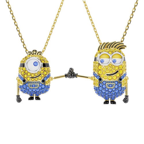 Luxoia - Swarovski Minions James und Henry Halsketten Set Pavé Mehrfarbig Goldlegierungsschicht - 5751614