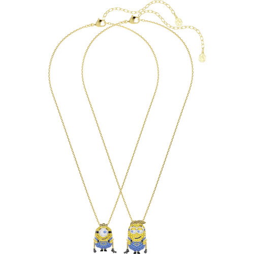Luxoia - Swarovski Minions James und Henry Halsketten Set Pavé Mehrfarbig Goldlegierungsschicht - 5751614