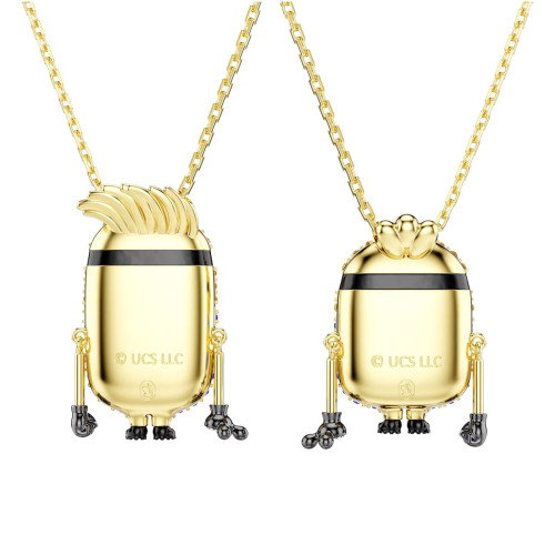 Luxoia - Swarovski Minions James und Henry Halsketten Set Pavé Mehrfarbig Goldlegierungsschicht - 5751614