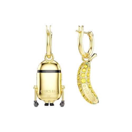 Luxoia - Swarovski Minions Stuart und Banana Drop Ohrhänger Pavé Mini Mehrfarbig Goldlegierungsschicht - 5743382