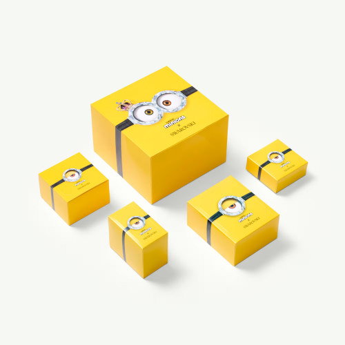 Luxoia - Swarovski Minions Stuart und Banana Drop Ohrhänger Pavé Mini Mehrfarbig Goldlegierungsschicht - 5743382