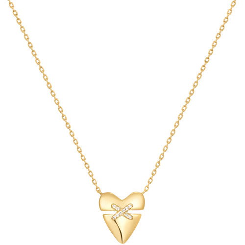 Luxoia - Ania Haie Gold Heart Hunter Halskette - N057-02G