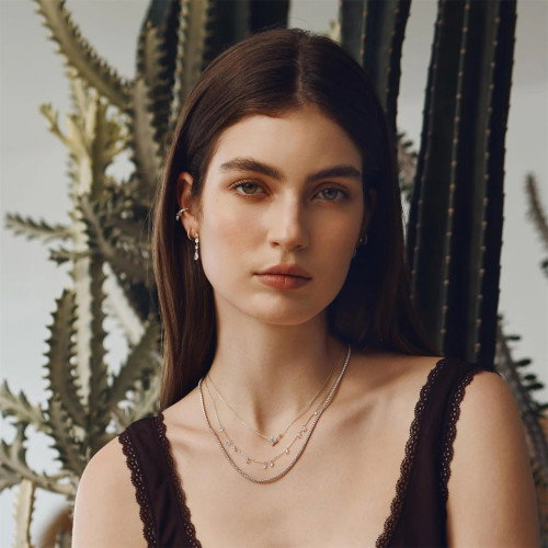 Luxoia - Ania Haie Silver Droplet Station Halskette - N074-08H