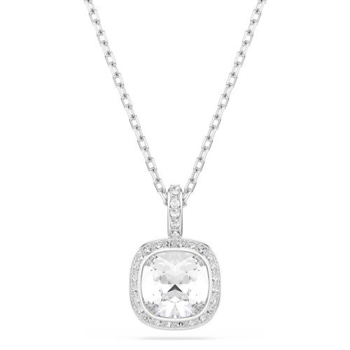 Luxoia - Swarovski Una Angelic Set Kissenschliff Weiss Rhodiniert - 5754343