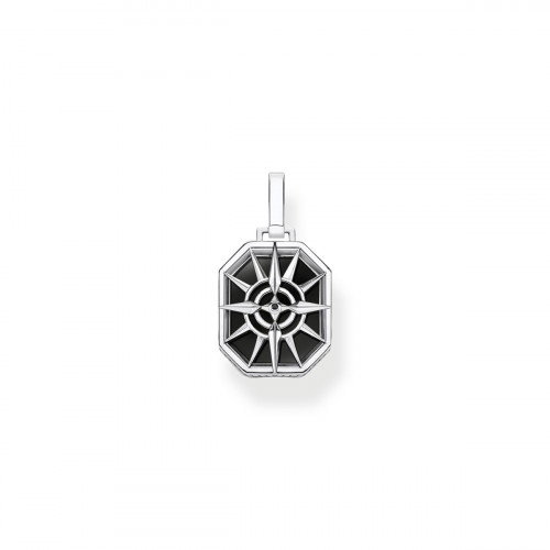 Luxoia - Thomas Sabo Anhänger Kompass Stern Schwarz - PE911-641-11