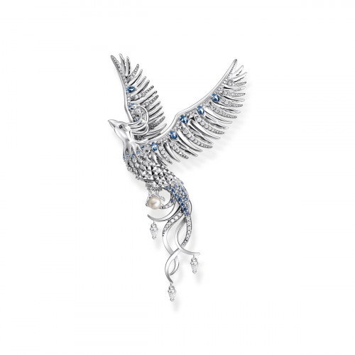 Luxoia - Thomas Sabo Anhänger Phönix mit Blauen Steinen Silber - PE937-945-7