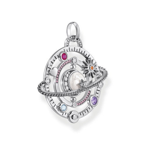 Luxoia - Thomas Sabo Anhänger in kosmischem Design mit bunten Steinen Silber - PE953-318-7