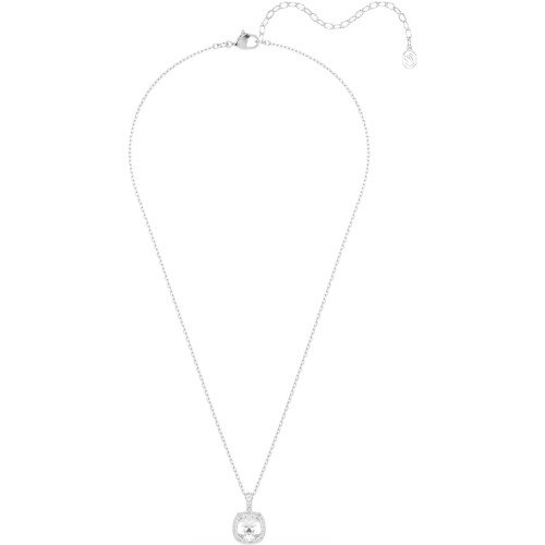 Luxoia - Swarovski Una Angelic Halskette Kissenschliff Weiss Rhodiniert - 5754340