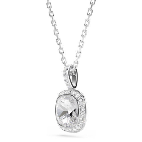 Luxoia - Swarovski Una Angelic Halskette Kissenschliff Weiss Rhodiniert - 5754340