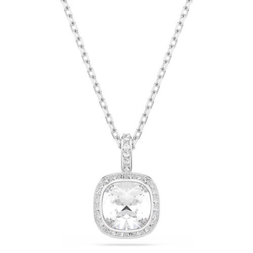 Luxoia - Swarovski Una Angelic Halskette Kissenschliff Weiss Rhodiniert - 5754340