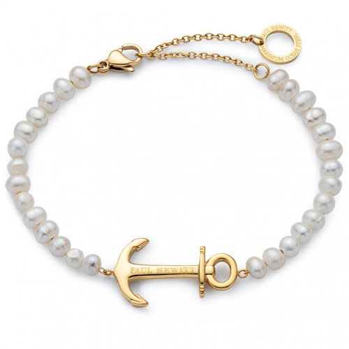 Luxoia - Paul Hewitt The Anchor Beads Armband Gold Pearl - PH-JE-0076