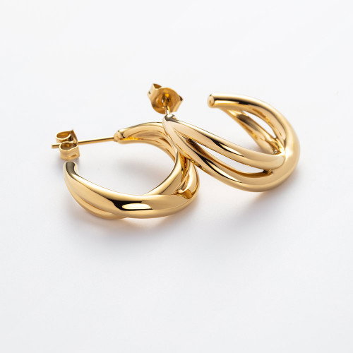 Luxoia - Paul Hewitt Waves Ohrstecker Gold - PH-JE-0175