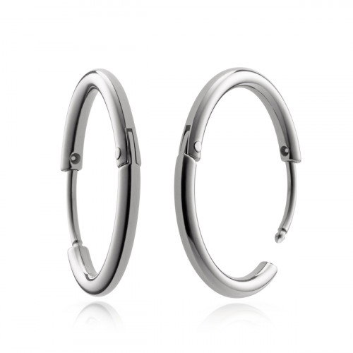 Luxoia - Paul Hewitt Charm Ohrringe Hoops Silber - PH-JE-0461