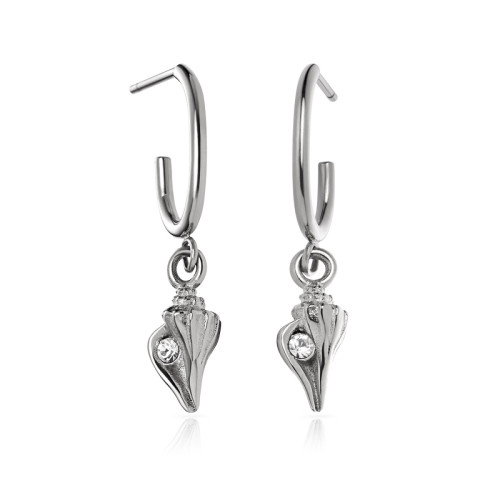 Luxoia - Paul Hewitt Sea Shell Hoops Ohrringe Silber - PH-JE-0643