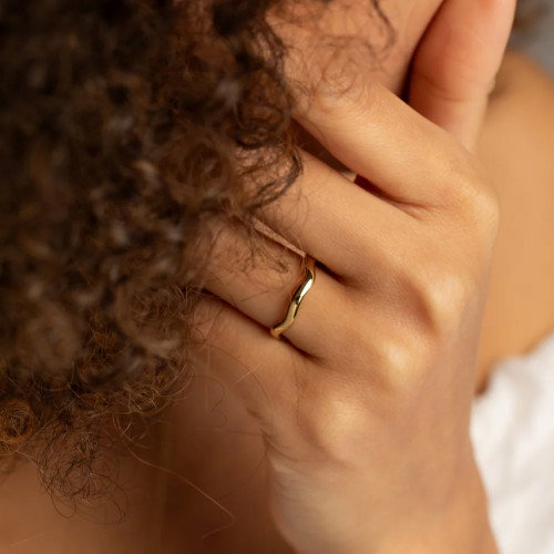 Luxoia - Paul Hewitt Waves Mono Ring Gold - PH-JE-1814