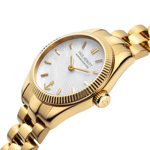 Luxoia - Paul Hewitt Petit Soleil Round Gold Weiss - PH-W-1180