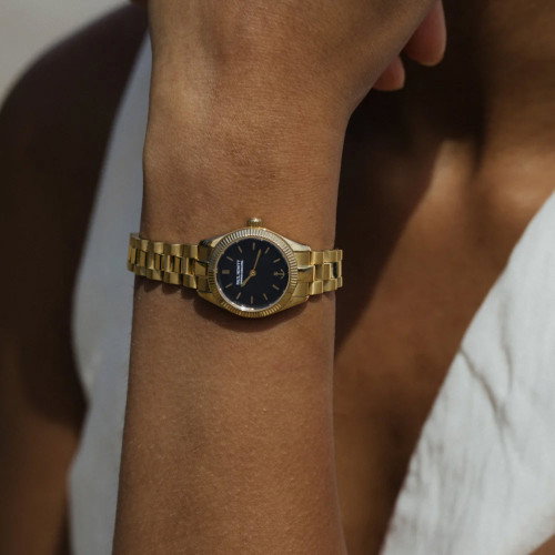 Luxoia - Paul Hewitt Petit Soleil Round Gold Schwarz - PH-W-1182