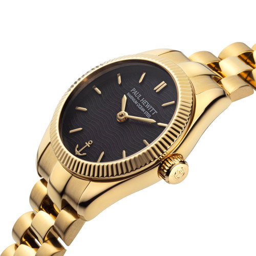 Luxoia - Paul Hewitt Petit Soleil Round Gold Schwarz - PH-W-1182