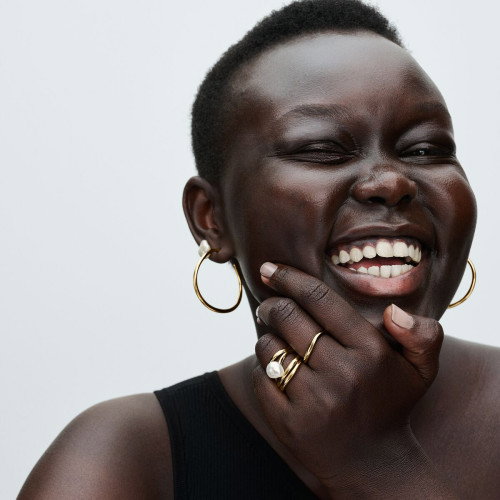 Luxoia - Pandora Organisch Geformte 42 mm Offene Ohrringe - 263299C00