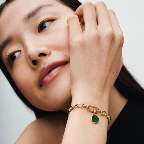 Luxoia - Pandora ME Grünes gravierbares Mini Medaillon Charm - 763389C01