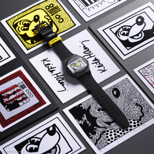 Luxoia - Swatch Mickey Blanc Sur Noir - SUOZ337