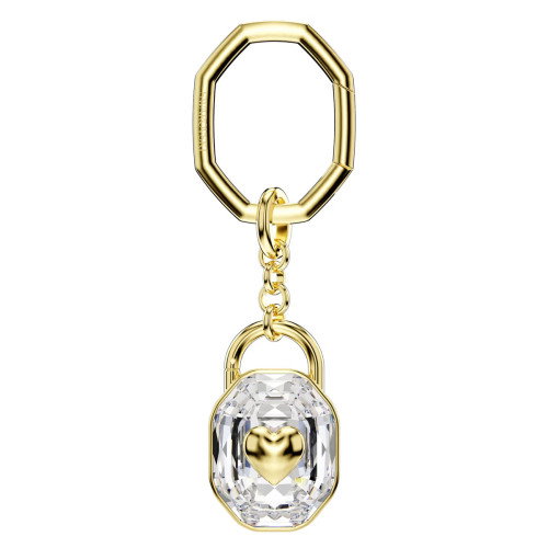 Luxoia - Swarovski Schlüsselanhänger Oval Schliff Weiss Goldlegierungsschicht - 5733765