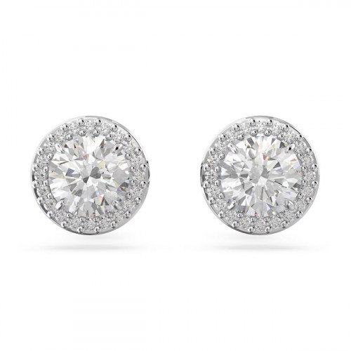 Luxoia - Swarovski Una Angelic Ohrstecker Rundschliff Pavé Weiss Rhodiniert - 5636269