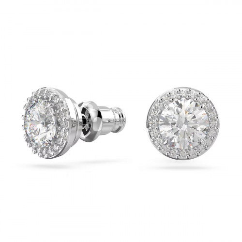 Luxoia - Swarovski Una Angelic Ohrstecker Rundschliff Pavé Weiss Rhodiniert - 5636269