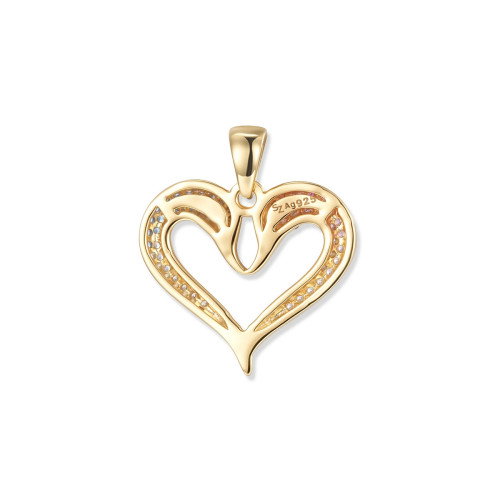 Luxoia - Seinerzeit Fusion Schwan Herz Anhänger - SZA-3965-488