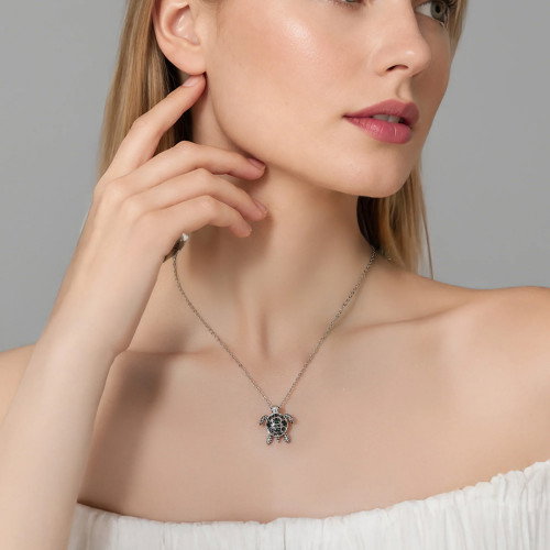 Luxoia - Seinerzeit Gubo Green Schildkröten Anhänger - SZA-3990-474