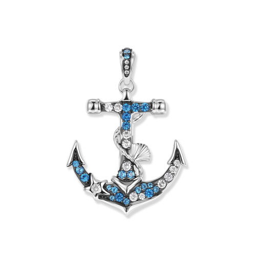 Luxoia - Seinerzeit Harbor Azur Anker Anhänger - SZA-3994-482