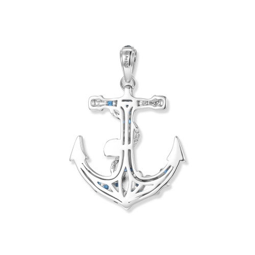 Luxoia - Seinerzeit Harbor Azur Anker Anhänger - SZA-3994-482