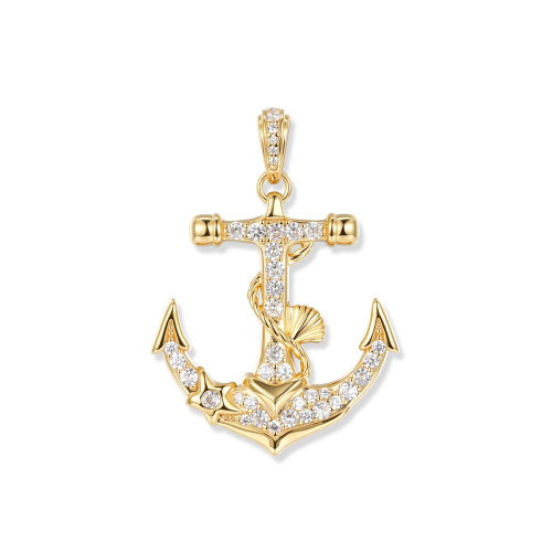 Luxoia - Seinerzeit Marina Crystal Anker Anhänger - SZA-3960-482