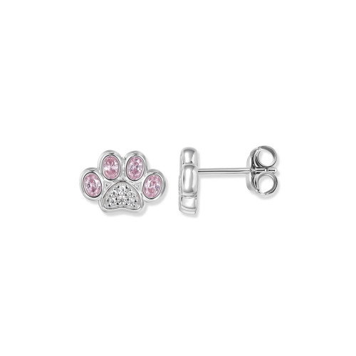 Luxoia - Seinerzeit Pink Paw Pfoten Ohrstecker - SZA-2998-492