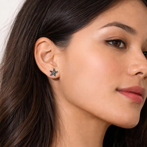 Luxoia - Seinerzeit Sonja Dark Seestern Ohrstecker - SZA-2991-478