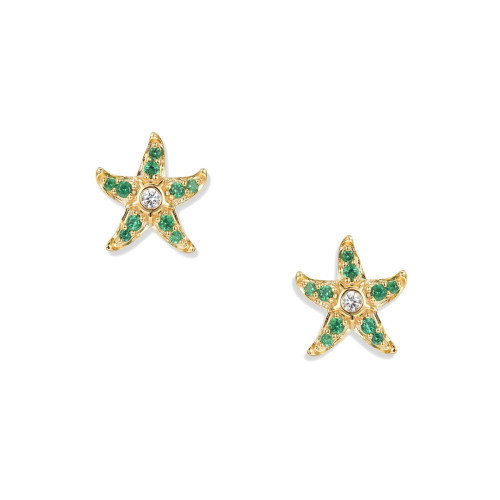 Luxoia - Seinerzeit Svenja Jade Seestern Ohrstecker - SZA-2963-478