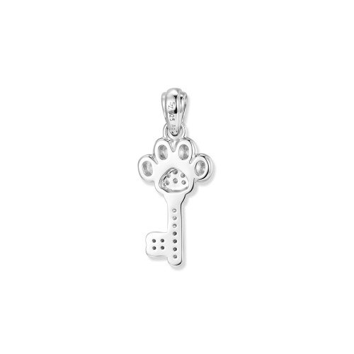 Luxoia - Seinerzeit White Paw Schlüssel Anhänger - SZA-3990-492