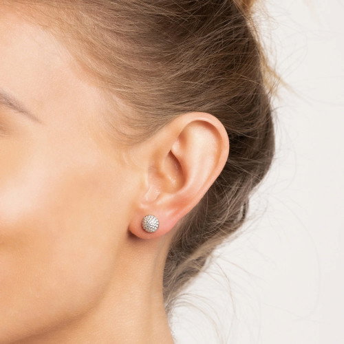 Luxoia - Seinerzeit White Bambus Ohrstecker - SZA-2990-308