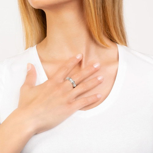 Luxoia - Seinerzeit White Bambus Ring - SZA-1990-310