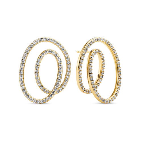 Luxoia - Sif Jakobs Spirale Due Grande Ohrstecker - SJ-E2599-CZ-YG