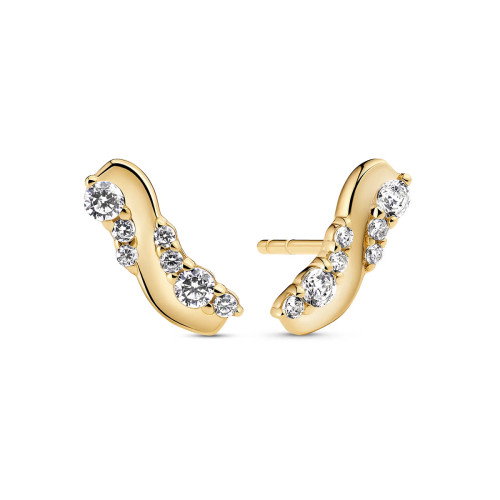 Luxoia - Sif Jakobs Ellera Waves Altro Ohrstecker - SJ-E2759-CZ-YG