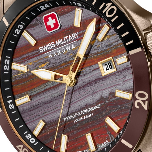 Luxoia - Swiss Military Hanowa Flagship Tiger Iron - SMWGH0008310