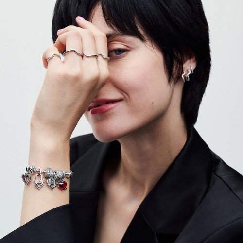 Luxoia - Pandora Rotes Herz & Schlüsselloch Doppelter Charm - 793119C01