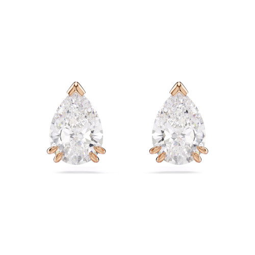 Luxoia - Swarovski Stilla Ohrstecker Tropfenschliff Weiss Roségold Legierungsschicht - 5734248