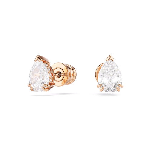 Luxoia - Swarovski Stilla Ohrstecker Tropfenschliff Weiss Roségold Legierungsschicht - 5734248