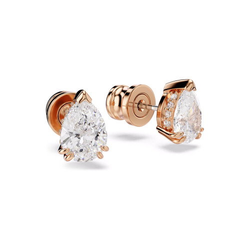 Luxoia - Swarovski Stilla Ohrstecker Tropfenschliff Weiss Roségold Legierungsschicht - 5734248